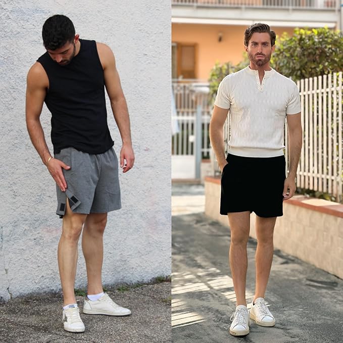 Deyeek Unisex Tear Away Shorts Snap On Athletic Cotton Shorts Post Knee Surgery Recovery Hip Replacement Pants with Pockets