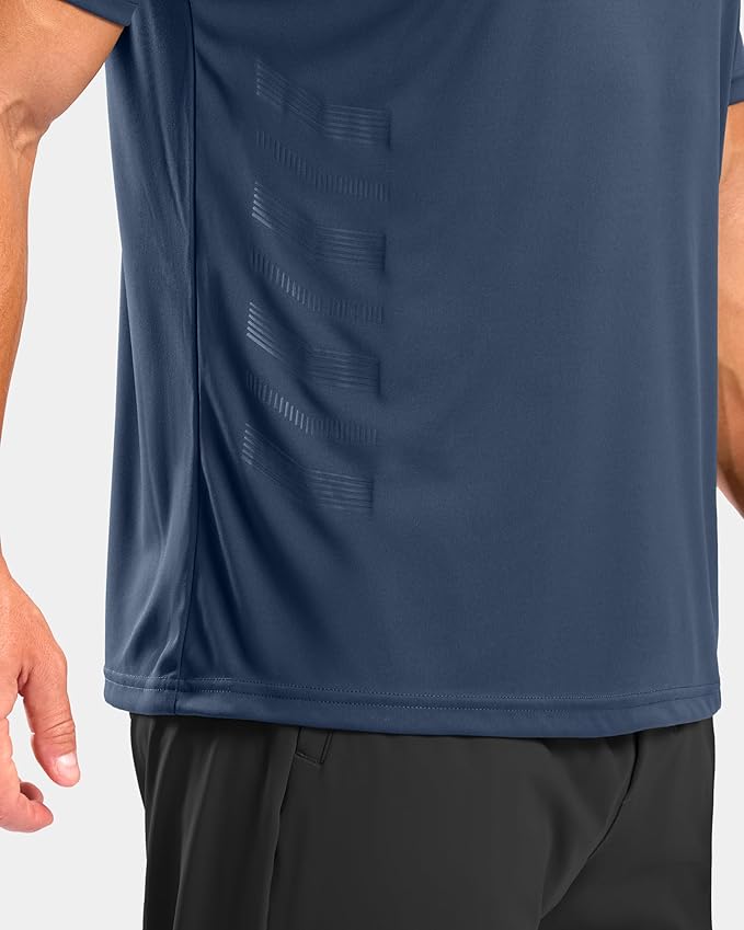 G Gradual Men's Workout Shirts Quick Dry Athletic Running T-Shirts Lightweight Moisture Wicking Short Sleeve Sports Gym Tops