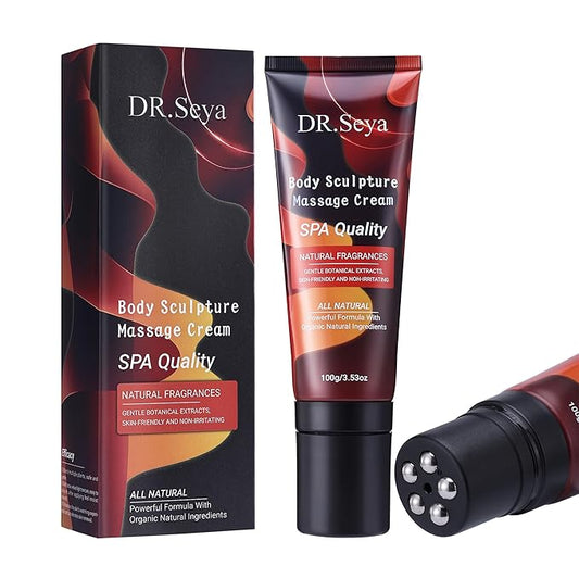 Hot Sweat Cream for Women & Men – Caffeine Hot Sweat Workout Enhancer with Massage Head, Hot Cream for Stomach Belly Fat Burner & Cellulite Cream for Thighs, Arms, Waist Trainer Workouts