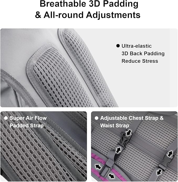 Everfun Hydration Backpack 18L with Water Bladder 2L/3L Hiking Water Backpack Women Men Hydration Pack Insulated Lightweight Day Hydropack with Storage for Hiking, Biking, Running, Festival