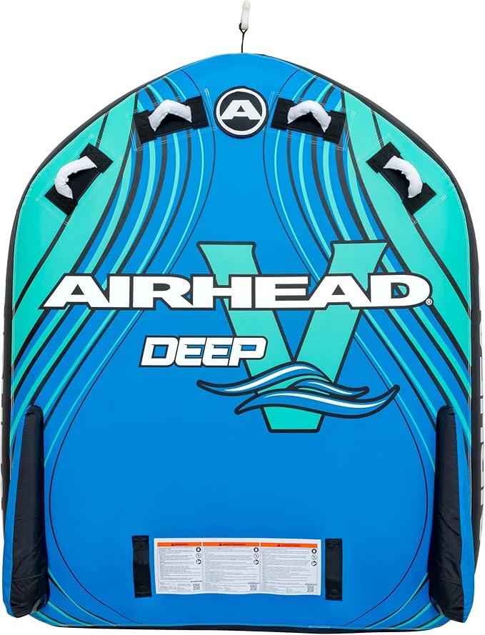 Airhead G-Force Inflatable Towable Tube | 2-4 Rider Models | Dual Tow Points | Full Nylon Cover | Kwik-Connect | Patented Speed Valve | Boat Tubes and Towables