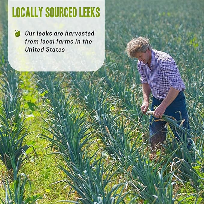 Dr. Cowan’s Garden Leek Powder - Beyond Organic Vegetable Powder, Green Powder Superfood, Super Greens Vegetable Powder, Greens Powder for Nutritional and Culinary Uses, Dehydrated Greens, 50 Servings