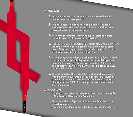 Cosom Senior Hockey Sticks for Floor Hockey and Street Hockey, 47" Standard Shaft, 20 Pieces Set with 12 Plastic Sticks, 2 Goalie Sticks, 3 Pucks and 3 Balls