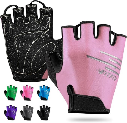 Cycling Gloves Bike Gloves for Men/Women Half Finger Biking Gloves Exercise Workout Gloves Suitable for Outdoor Sports, Gym, Weight Lifting, Rowing and Motorcycle