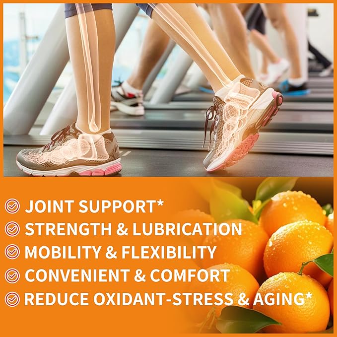 Glucosamine Chondroitin Gummies with MSM & Elderberry Extra Strength - Joint Support, Antioxidant Immune Support Supplement for Adults, Men & Women.(2 Pack)