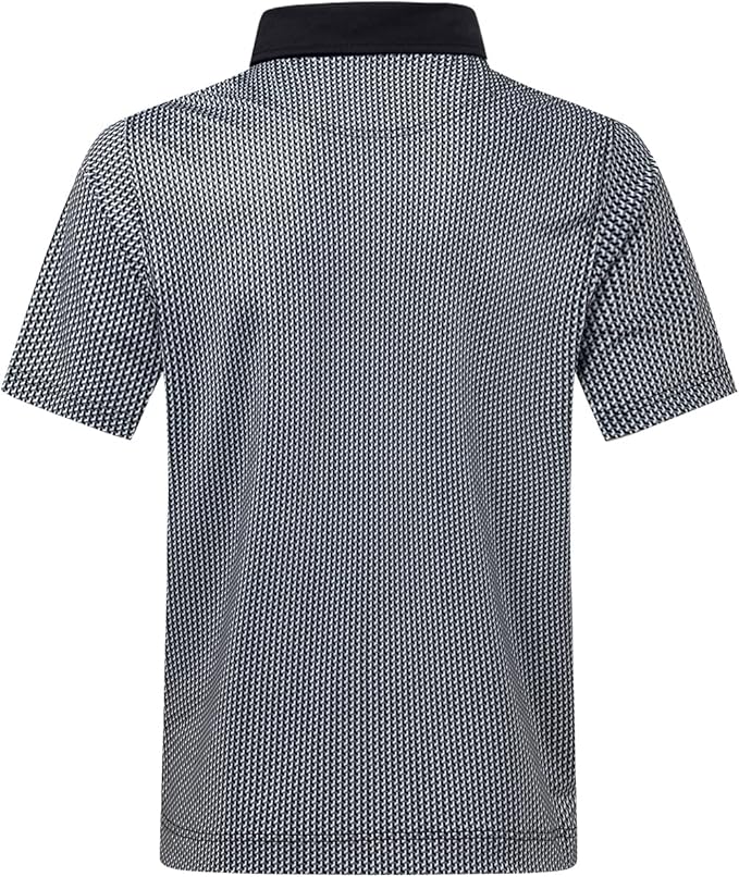 DEOLAX Mens Polo Shirts Fashion Print Mens Golf Shirt Dry Fit Mens Golf Polo Short Sleeve Quick Dry Funny Golf Shirt for Men