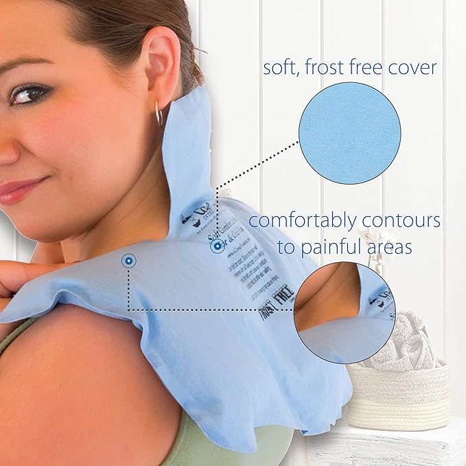 Core Products Soft Comfort CorPak – Reusable Hot & Cold Therapy Pack, Ice Pack for Injuries, No-Frost Compress for Muscle, Back & Joint Pain Relief – 11" x 15", Made in USA