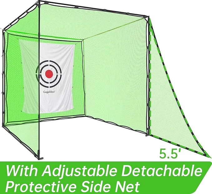 Golf Practice Hitting Nets for Backyard Driving Indoor Use Heavy Duty Practice Golf Driving Nets for Backyard Premium Portable Golf Impact Nets Cages with Frame