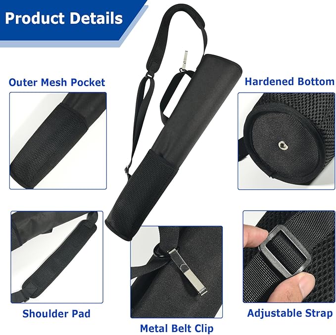 Cosmos Archery Arrow Quiver Holder Adjustable Arrow Backpack Bag Holder Hip Back Quiver for Arrows, Bow Hunting and Target Practicing