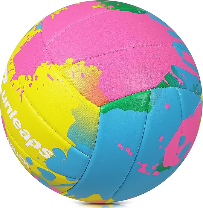Beach Volleyball Official Size 5 Soft Waterproof Volleyball Sand Sports PU Ball for Indoor, Outdoor, Pool, Gym, Training