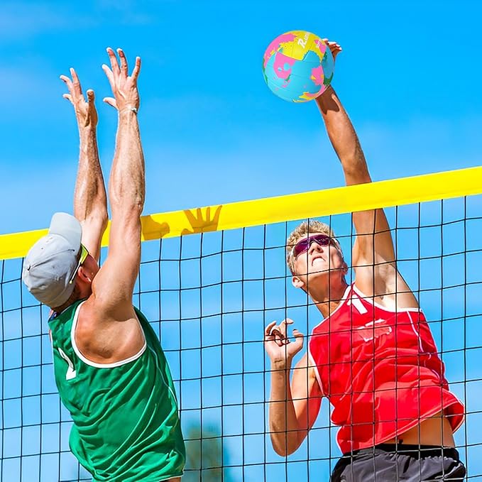 Beach Volleyball Official Size 5 Soft Waterproof Volleyball Sand Sports PU Ball for Indoor, Outdoor, Pool, Gym, Training