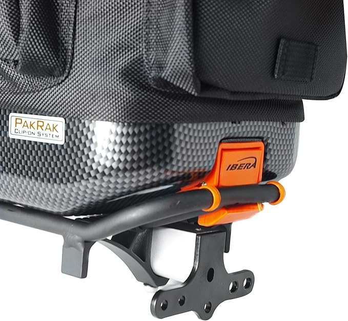 Ibera PakRak Touring Bicycle Seatpost/Disc/Non/Disc Rack and Quick Release Bag