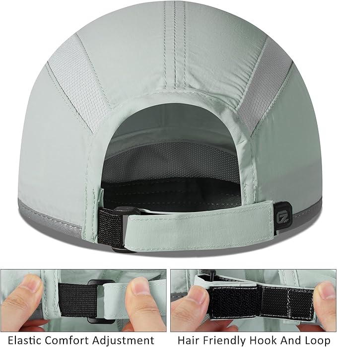 GADIEMKENSD Reflective Folding Outdoor Hat Unstructured Design UPF 50+ Sun Protection Sport Hats for Womens and Mens