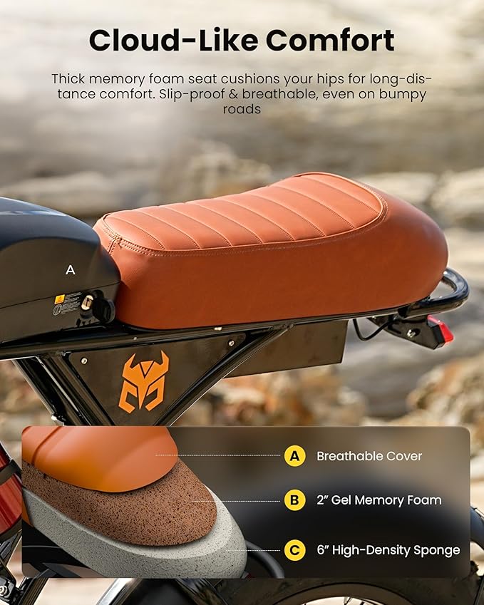 Electric Bike for Adults,Peak 1000W/1500W Motor,20/28MPH 55-150Mile ebikes for Adults with 10.4AH/13AH/26AH Battery,20" Fat Tire Electric Dirt Bike Commuting Off Road Ebike, UL2849