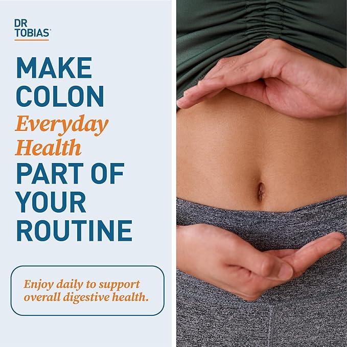 Dr. Tobias Colon Everyday Health - Gut Health for Women & Men - Psyllium Fiber Powder Drink with 4g Psyllium Husk Powder per Serving, Vegan, Gluten Free, Non-GMO, Fruit Punch, 60 Servings