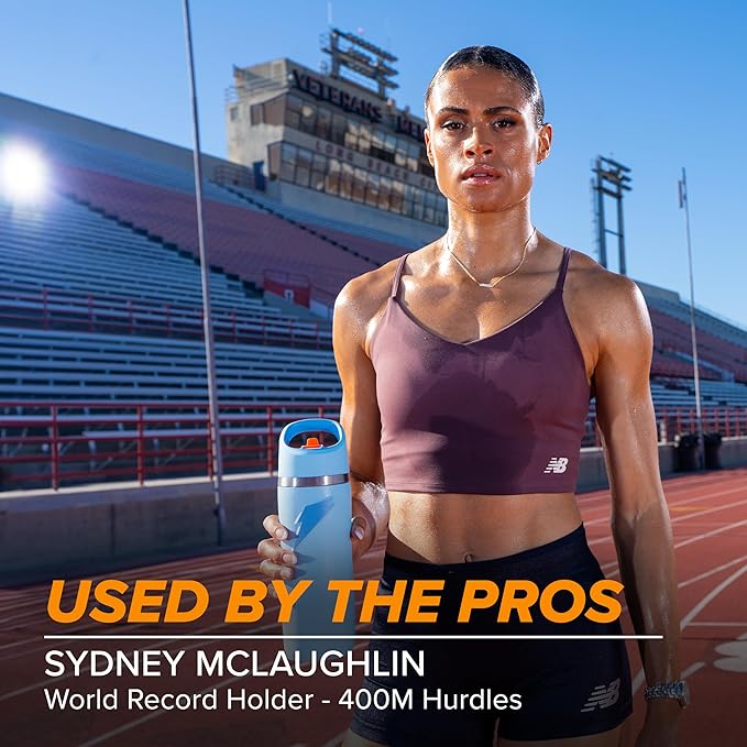 Gatorade 'Overtime' 22oz Stainless Steel Water Bottle, Straw Cap, Coral