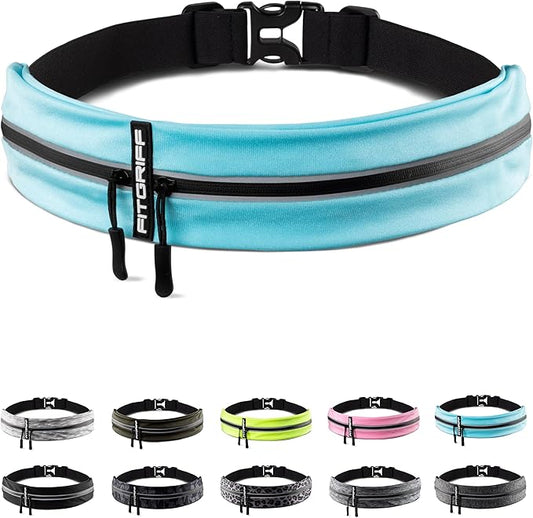 Fitgriff® Running Belt for Men & Women - Secure Jogging Pouch for Phone, Keys & Essentials - For All Cell Phones