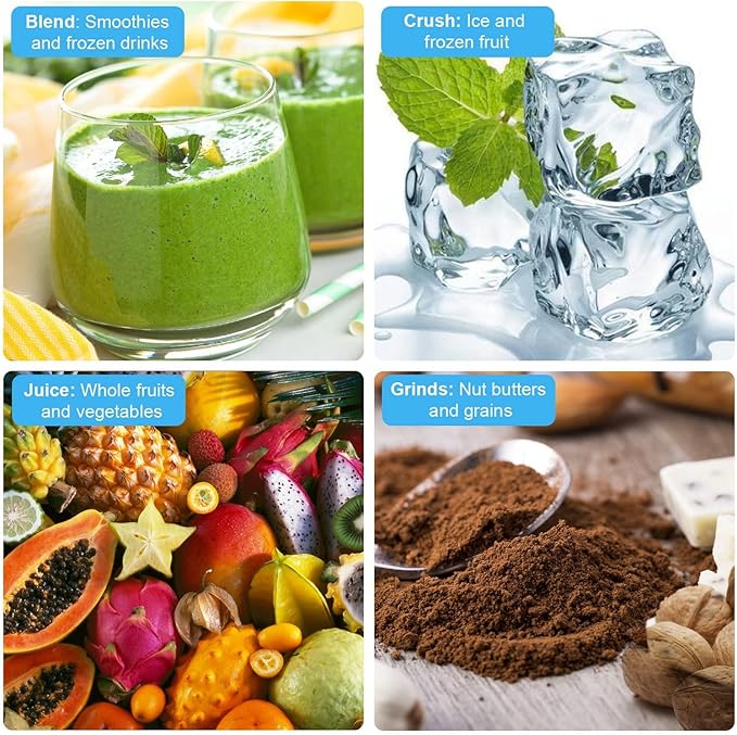 CRANDDI Commercial Quiet Blender, 2200 Watt Professional Countertop Blender with BPA-FREE 80oz Pitcher, Built-in Pulse & 15-speeds Control, Smoothie Blender for Commercial and Home, K90 Red