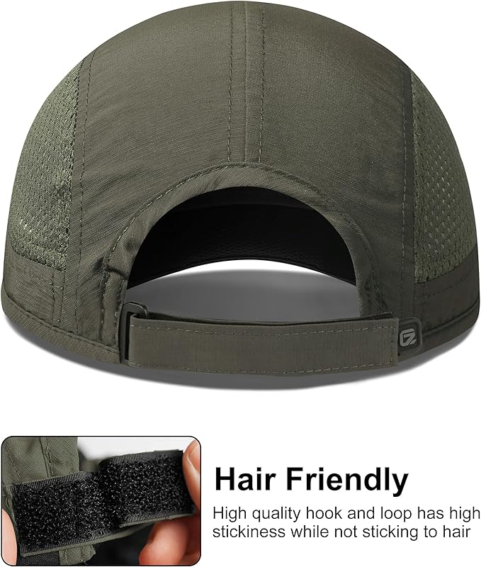 GADIEMKENSD Mens Folding Outdoor Hat Long Brim UPF 50+ Sun Protection