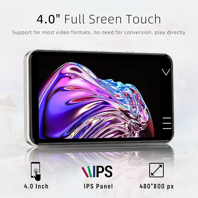 G7 MP3 Player with Bluetooth and WiFi- MP4 Player with Spotify and Camera, Android MP3 Player, Touchscreen 144GB MP4 Music Player with Speaker,Support YouTube, Audible
