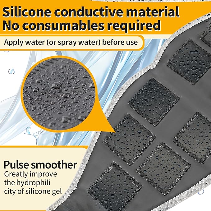 Electronic Muscle Stimulator, Abs Stimulator Muscle Toner for Abdomen/Arm/Leg, Strength Training Equipment for Men and Women