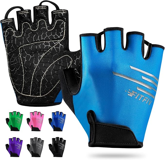 Cycling Gloves Bike Gloves for Men/Women Half Finger Biking Gloves Exercise Workout Gloves Suitable for Outdoor Sports, Gym, Weight Lifting, Rowing and Motorcycle