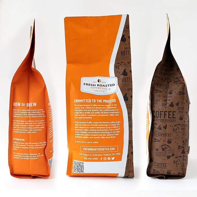 Fresh Roasted Coffee, Correggio Italian Craft Artisan Blend, 2 lb (32 oz), Dark Roast, Kosher, Whole Bean