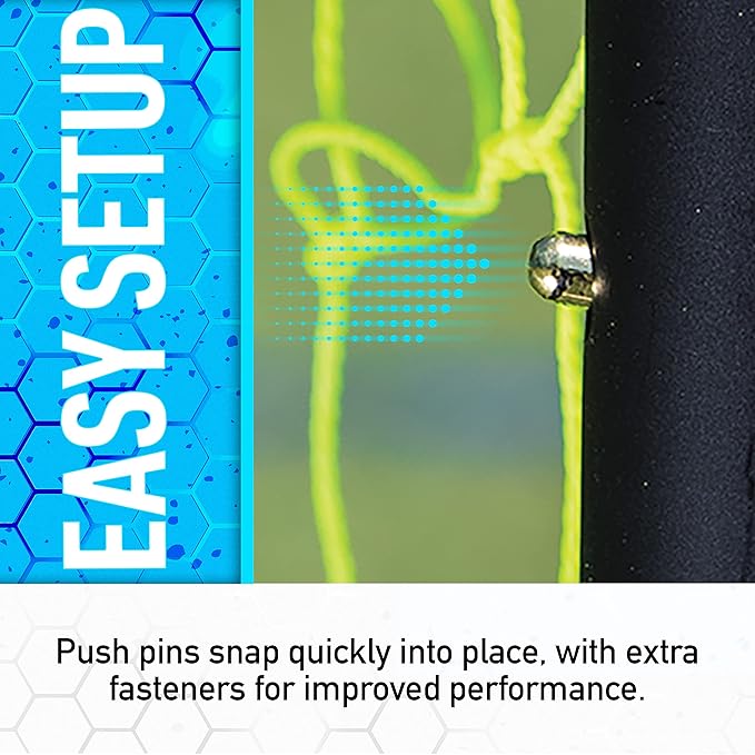 Franklin Sports Soccer Rebounder - Tournament Steel Rebounding Net - Perfect for Backyard Practice and Training - 12' x 6' & 6' x 4'