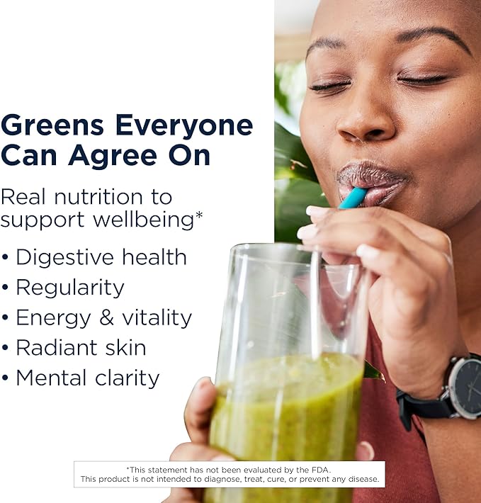 Designs for Health EssentiaGreens and Reds (Strawberry Kiwi, 30 Servings), Vegan Superfood Powder with Spirulina, Kale, Apple & More, for Daily Nutrition and Digestive Health