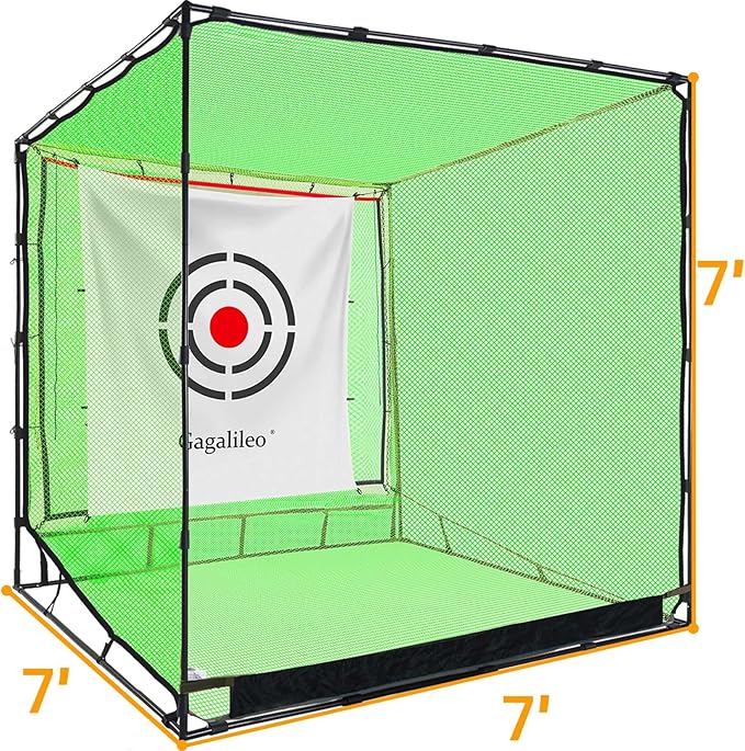Golf Practice Hitting Nets for Backyard Driving Indoor Use Heavy Duty Practice Golf Driving Nets for Backyard Premium Portable Golf Impact Nets Cages with Frame