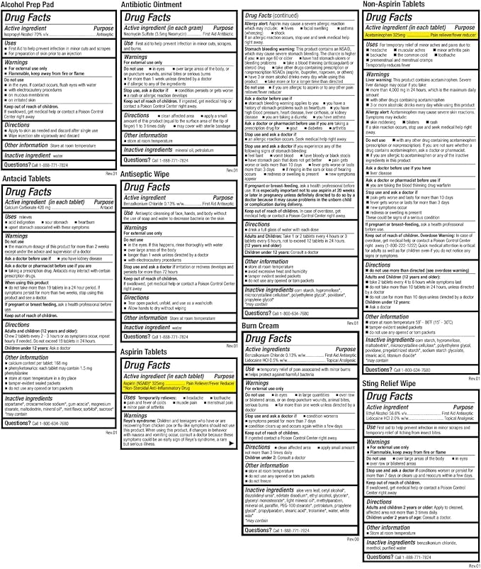 Be Smart Get Prepared First Aid Kit, Teal, 326 Piece, Exceeds OSHA and ANSI Guidelines 100 People - Office, Home, Car, School, Emergency, Survival, Camping, Hunting and Sports