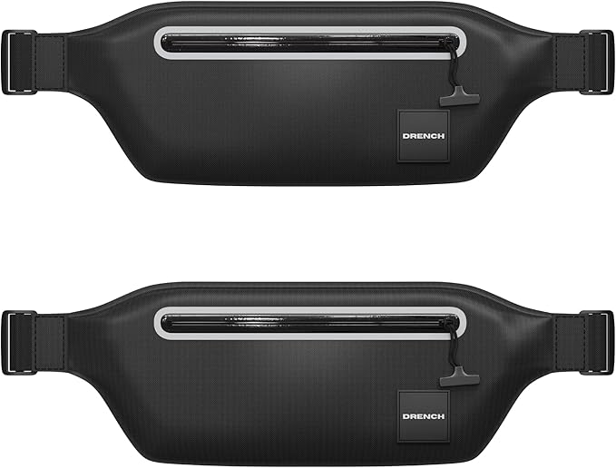 DRENCH 2-Pack Waterproof Fanny Pack | Submersible Dry Bag Waist Pack | Phone Pouch for Swimming, Boating, SUP, Snorkeling | Underwater Floating Belt Bag | IPX8 Waterproof Case