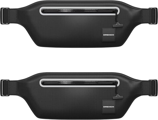 DRENCH 2-Pack Waterproof Fanny Pack | Submersible Dry Bag Waist Pack | Phone Pouch for Swimming, Boating, SUP, Snorkeling | Underwater Floating Belt Bag | IPX8 Waterproof Case