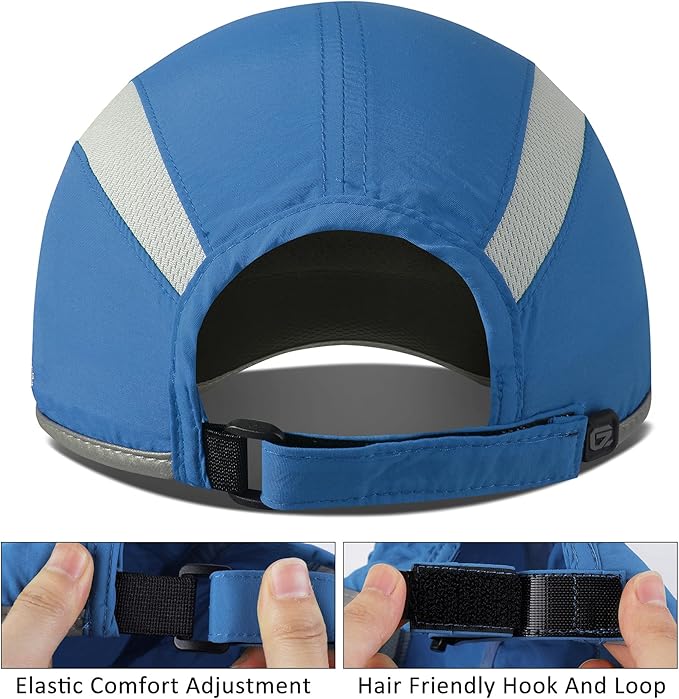 GADIEMKENSD Reflective Folding Outdoor Hat Unstructured Design UPF 50+ Sun Protection Sport Hats for Womens and Mens