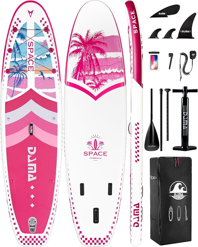 DAMA 11'*34"*6" Inflatable Paddle Board, Paddle Boards for Adults,Sup,Lightweight and Durable, Easy to Inflate, Versatile in Style, Fully Functional, Equipped w/High Grade Accessories.