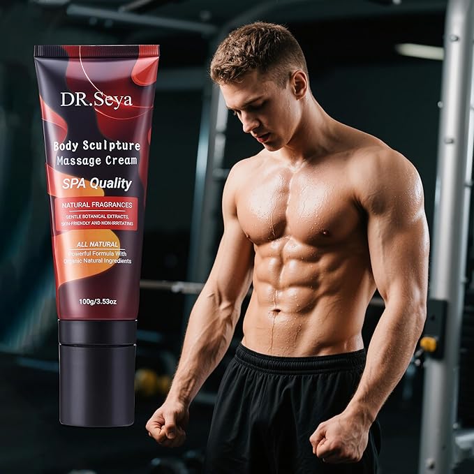 Hot Sweat Cream for Women & Men – Caffeine Hot Sweat Workout Enhancer with Massage Head, Hot Cream for Stomach Belly Fat Burner & Cellulite Cream for Thighs, Arms, Waist Trainer Workouts