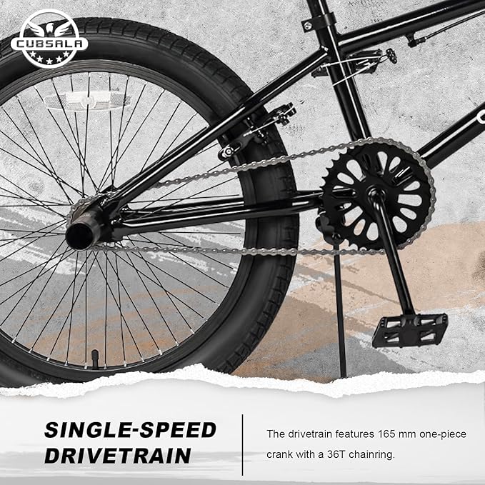 Freestyle BMX Bike, 18 20 Inch Kids Bicycle for 5-13 Years Old Kids and Beginner Level Rider, Multiple Colors