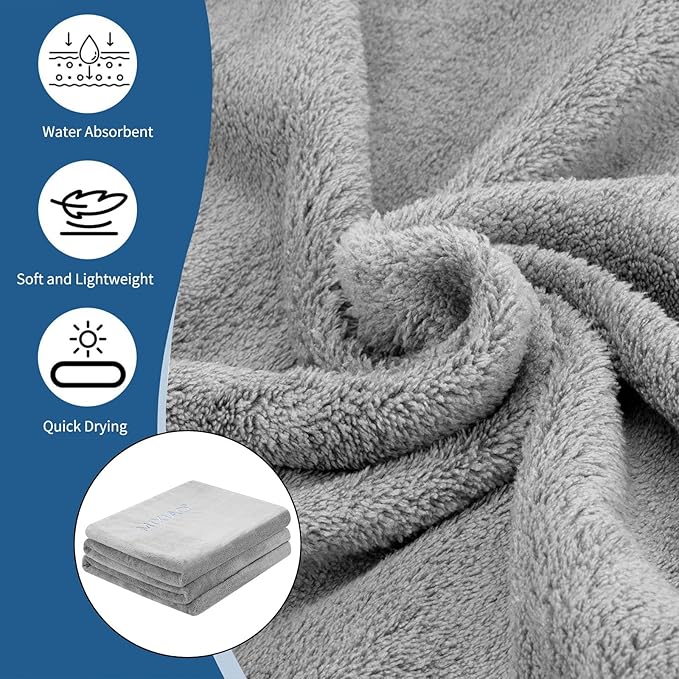 Infrared Sauna Blanket Towel Inserted 30" x 70" Reusable Machine Washable Insert Towel Easy Detoxification Simplifies Clean-Up Super Absorbent Perfect Companion for Infrared Sauna Blanket (Gray)
