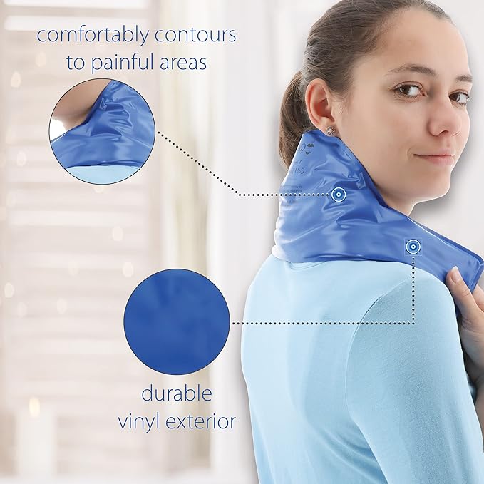 Core Products Flexible Vinyl Intense Cold Therapy Pack for Neck - 6" X 20"