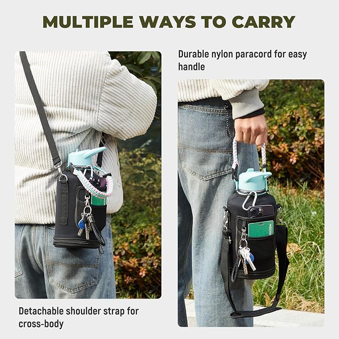 COKTIK 84oz Water Bottle with Straw - Triple Insulated Flask, 48hr Cold Retention Large Water Bottle, Leakproof Water Jug for Gym, Hiking, Camping, Outdoor Sports(Bubble Gum)