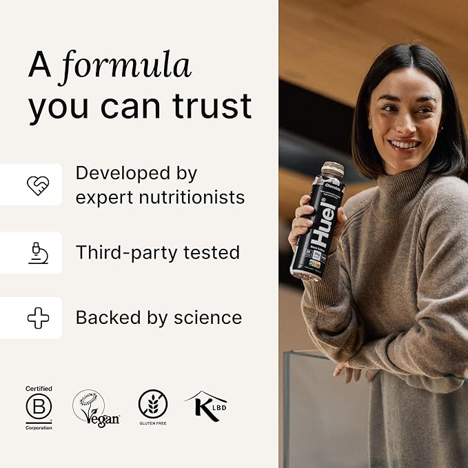 Huel Black Edition Ready-to-Drink | Strawberry Banana Meal Replacement Shake | 35g High Protein Drink | 27 Vitamins & Minerals, Vegan, Gluten Free | Plant Based | Low Sugar | 16.9 Fl Oz, 12 Pack