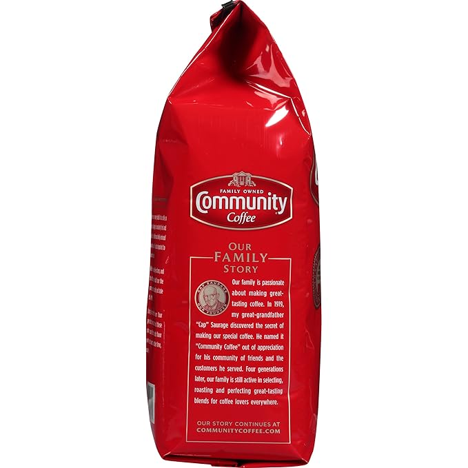 Community Coffee Café Special Blend Ground Coffee, Medium-Dark Roast, 32 Ounce Bag (Pack of 4)