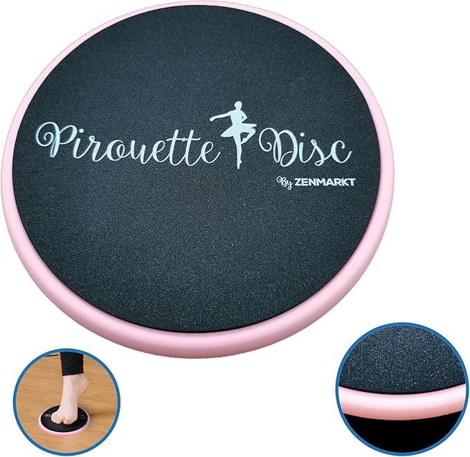 Ballet Pirouette Disc for Dancers - Portable Turn Disc for Dancing on Releve, Gymnastics and Ice Skaters - for Better Pirouette Technique, Releve, Turns and Dance Spinning