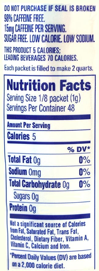 Crystal Light Peach Iced Tea Drink Mix, 12-Quart Canister (Pack of 7)