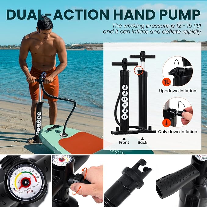 Inflatable Stand Up Paddle Board with Sup Board Accessories, Durable, Lightweight,Wide Stable Design,Wide Non-Slip Deck, Non-Slip Comfort Deck Pink Paddle Board for Women & Girls