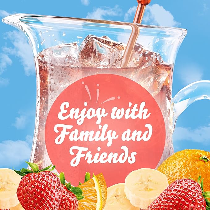 Crystal Light Strawberry Orange Banana Artificially Flavored Powdered Drink Mix, 72 ct Pack, 12 Canisters of 6 Pitcher Packets