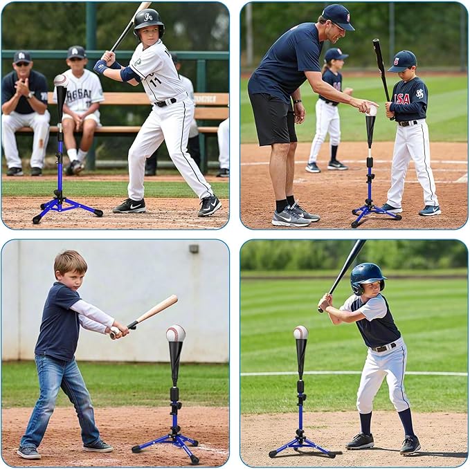 Baseball Tee for Kids,Batting Tee,Softball Tee,Youth Hitting Tee,Teeball Tee,Travel Tee,Easy Adjustable Height