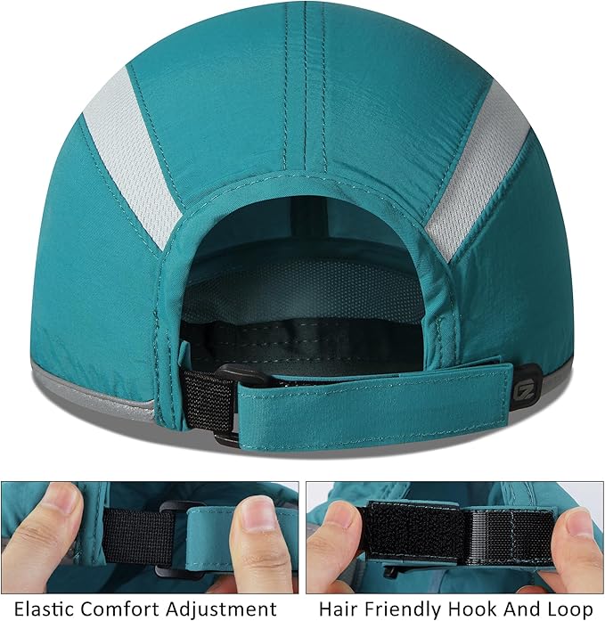 GADIEMKENSD Reflective Folding Outdoor Hat Unstructured Design UPF 50+ Sun Protection Sport Hats for Womens and Mens