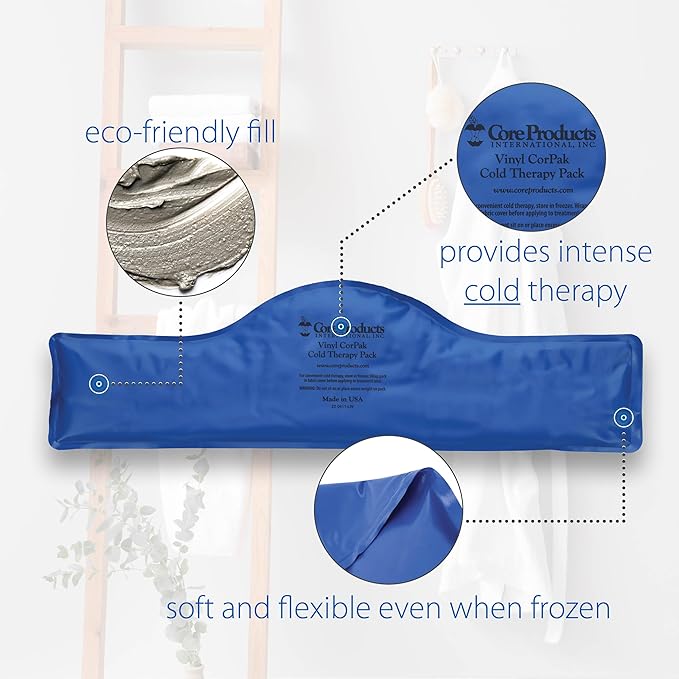Core Products Flexible Vinyl Intense Cold Therapy Pack for Neck - 6" X 20"