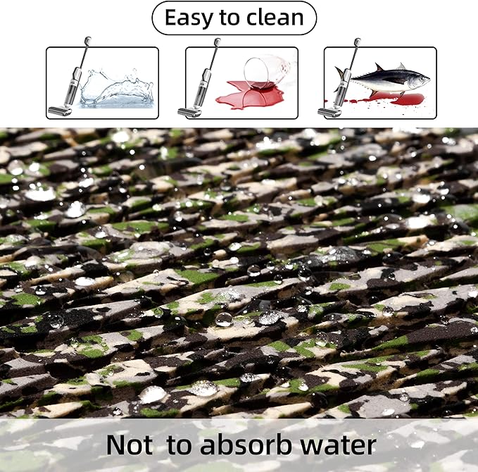 FOCEAN Boat Flooring EVA Foam Boat Decking Faux Teak Marine Flooring Boat Mat Boat Carpet Sheet for Motorboat RV Yacht Kayak Surfboard, 94.5"x 47.2"/35.4"/23.6"/15.7"